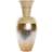 Dkd Home Decor Naturell Silvrig Gyllene Pärlemor Bambu Tropiskt Löv av en växt (25 x 25 x 53 cm) Vas