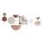 Dkd Home Decor S3029397 White/Gold/Light Pink Vægdekorationer 110x49cm