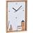 Dkd Home Decor Træ Hvid Huse (20 x 4 x 30 cm) Vægur