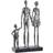 Dkd Home Decor Silvrig Svart Harts Modern Familj (26 x 11,5 x 41,5 cm) Prydnadsfigur