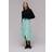 Whistles Tiger Print Button Front Skirt, Green/Black