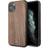 Mercedes MEHCN65VWOLB iPhone 11 Pro Max kietas dėklas, raudonas/rudas Wood Line Graikinis riešutas