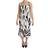 Dolce & Gabbana Womens Sheath Midi Viscose Dress - White/Black Printed