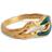 ENAMEL Copenhagen Nora Ring - Gold/Green