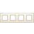 Niko Ramme 4-modul, Original, cream Ramme