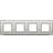 Niko Ramme 4-modul, Original, light grey Ramme