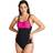 Arena One-piece Swimsuit Betta U Back Black/pink