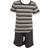 Tom Franks Tom Franks Mens Striped Flannel Pyjama Set (Blue)