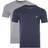 Armani Emporio Herr Pyjamas Topp 2-Pack T-shirt - Blå/Brun Melange