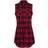 Brandit Ladies Longshirt Gracey Sleeveless (Rød Sort, 5XL)