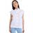 Ganni Vneck Shirt Kvinde Langærmede Skjorter - Bright White