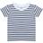 Larkwood Baby/Toddler Striped Crew Neck T-Shirt LW27T White/Oxford Nav