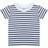 Larkwood Unisex Baby kortärmad randig T-shirt White/Oxford