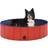 vidaXL Foldable Dog Swimming Pool Red 47.2"x11.8"