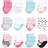 Luvable Friends Newborn & Baby Terry Socks 12- pack - Mint Pink Mary Janes