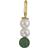 Design Letters Guldpläterad Berlock Malachite One