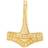 Nordahl Andersen Thor's Hammer Pendant - Gold