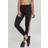 Urban Classics Ladies Ladies 3-Tone Tape Leggings black/firered/green