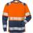 Fristads Hi Vis Langærmet T-shirt Kl.2 - Rød/Sort