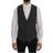 Dolce & Gabbana Elegant Striped Gray Waistcoat Vest Lyserød