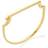 Monica Vinader Signature Skinny Bangle - Gold