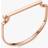 Monica Vinader Signature Thin Bangle Bracelet - Rose Gold