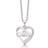 Støvring Design Mother Heart Necklace - Silver/Transparent