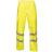 Regatta Unisex Hi Vis Pro Reflective Packaway Work Over Trousers (Yellow)