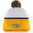 Fanatics Nashville Predators Authentic Pro Draft Cuffed Knit Hat with Pom Beanie Sr