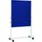 Bi-Office Mobile Felt Board 1500x1200mm Blue