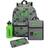 Minecraft Lunch Bag And Backpack Set (Pack of 4) (One Size) (Grey/Green/Black)