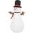 Homcom Christmas Snowman Inflatable Multicolour 80 x 182 cm Decoration