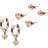 Emporio Armani Earrings - Rose Gold/Transparent