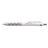 Rotring roterende mekanisk blyant Tikky 0,5 mm, hvidforkromet, stiv rørformet spids, gummieret, korrugeret (S0770530)