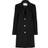 Selected Sasja Single Breasted Coat - Black