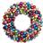 Vickerman Multi-Colored Shiny and Matte Ball Wreath Decorative Item