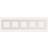 Niko Ramme 5-modul, Pure, liquid snow white Ramme