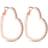 Lipsy Heart Hoop Earring - Rose Gold/Transparent
