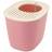 Richell Paw Trax Top Entry Cat Litter Box, Salmon