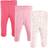 Luvable Friends Baby Girl's Leggings 3-pack - Pink Rose