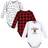 Hudson Baby 3-Pack Christmoose Long Sleeve Bodysuits