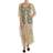 Dolce & Gabbana Gyllene Blommig Spets Kaftan Klänning Gul