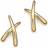 Saks Fifth Avenue Criss-Cross Stud Earrings - Gold