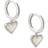 Kendra Scott Ari Heart Huggie Earrings - Silver/Mother Of Pearl