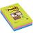 3M Post-it 6603SSUC Super Sticky Notes 102x152 Ruled coloured