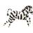 PartyDeco Zebra Djur Folieballong