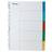 Lyreco Plastregister otryckta A4 5-flik