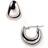 Saks Fifth Avenue Wide Hoop Earrings - Silver