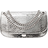 Michael Kors Christie Mini Metallic Python Embossed Leather Envelope Bag - Silver