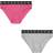 Calvin Klein Girl's Bikini Briefs 2-pack - Pinkhydrangea/Greyheather (G80G800527)